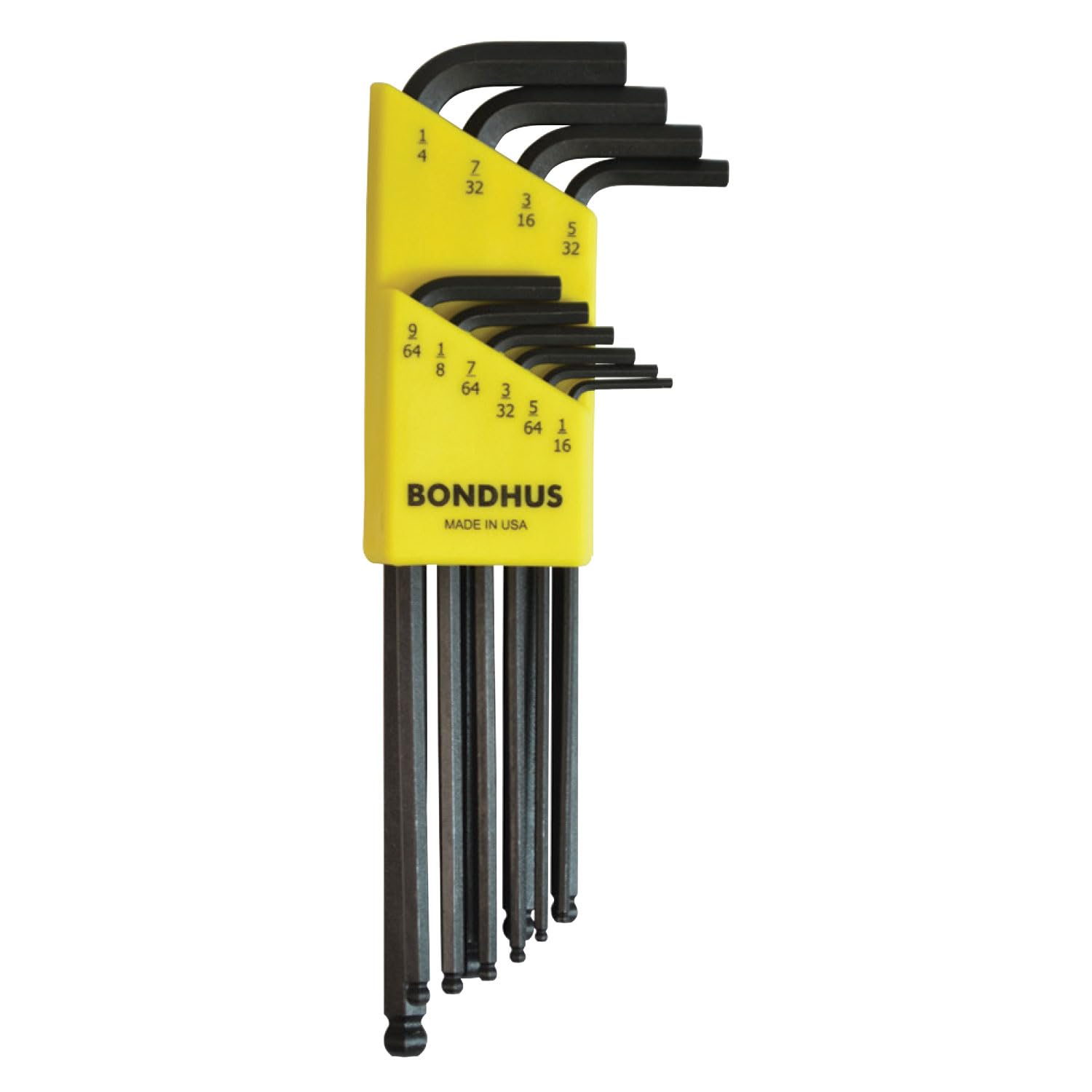 Bondhus Balldriver L-Wrench Set, 10-Piece (1/16 To 1/4 Inch) - Made In USA, Protanium Steel - View #6