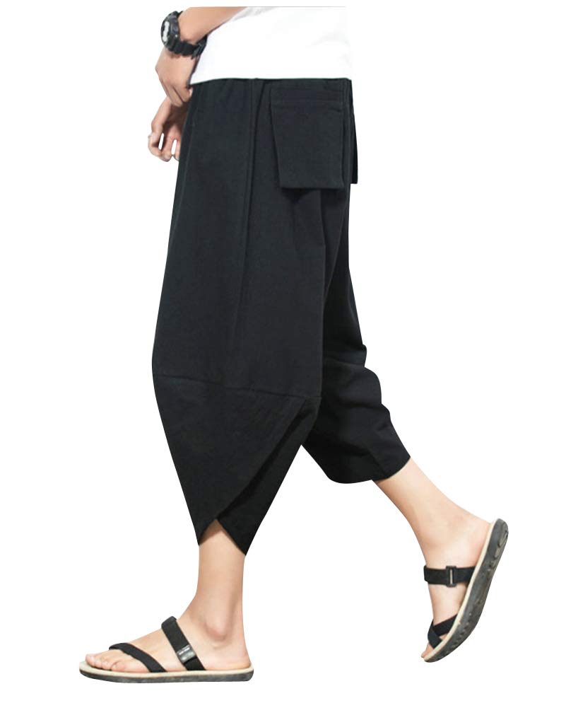 Pantalones Bombachos para Hombres, de algodón, Estilo Genio, de Yoga