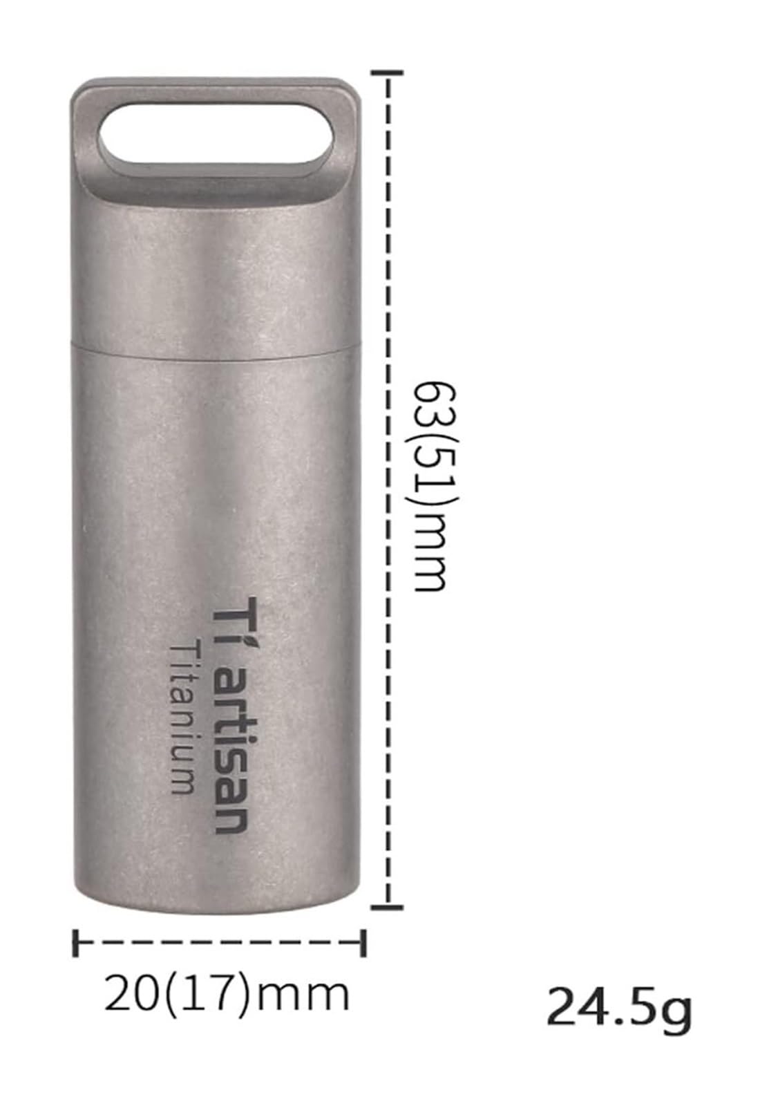Portachiavi portapillole in titanio, custodie portapillole portatili da viaggio impermeabili, deposito for medicinali d'emergenza EDC all'aperto (Size : Style 8)