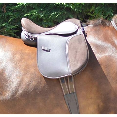 Aces Equine - Sillín para Caballos de 38,1 cm en Negro y marrón Cover