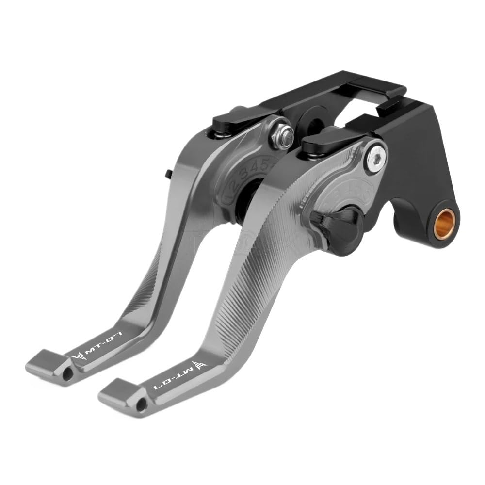 Gfjvcgjru R Motorcycle Brake Clutch Levers One Finge Brake Clutch Fo Ya&Maha Mt-07 Mt 07 Fz07 Mt07 Fz 2014-2022-2023 Motorcycle Accessories Short Adjustable Leve