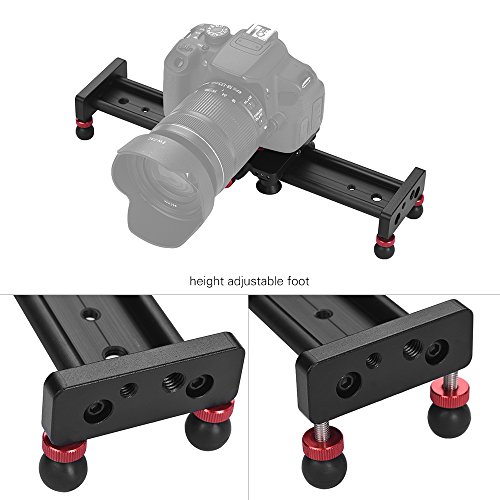 Image of Andoer 30cm /12inch Aluminum Alloy Camera Track Slider Video Stabilizer Rail for DSLR Camera Camcorder DV Film Photography, Load up to 11Lbs