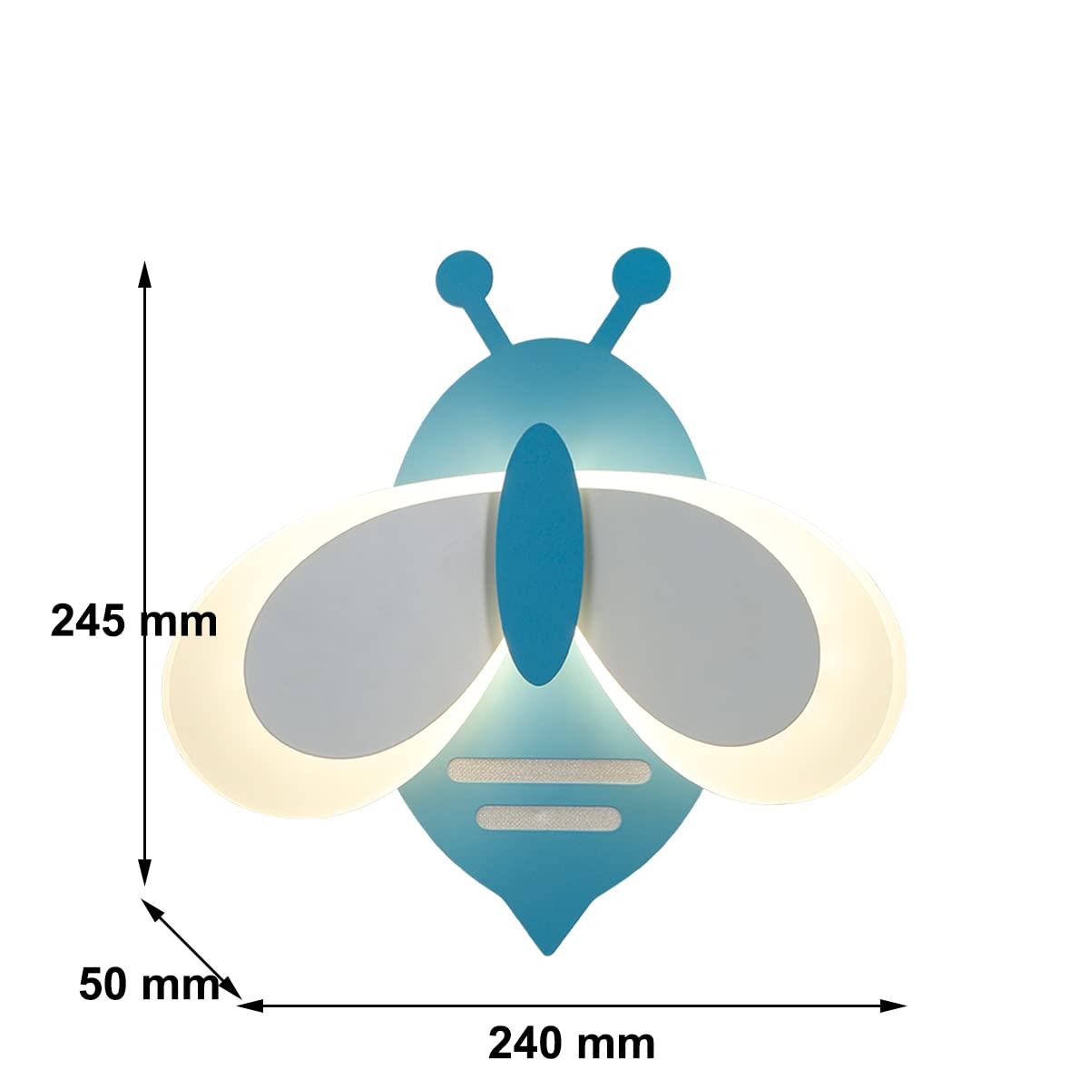 16W LED Wall Light Kids Room Nowoczesna wewnętrzna kinkiet Sypialnia z 3 kolorowymi światłami Dziecięca nocna kinkiet dla chłopca Dziewczyna Pokój Przedszkole Lampka nocna Restauracja Kawiarnia Oprawy