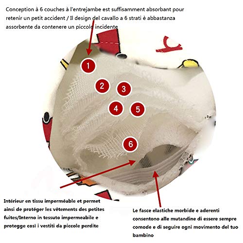 ElecMotive 3 luierbroeken, wasbaar, voor kinderen, meisjes en jongens - Afbeelding 6