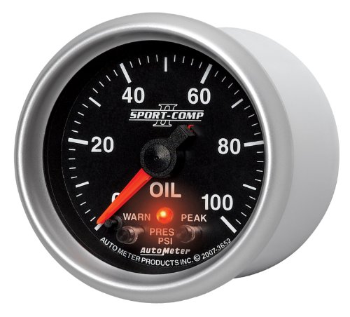 Image of Auto Meter 3652 2-1 /16 inch 0-100 PSI Full Sweep Electric Oil Pressure Gauge