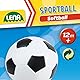 Lena 62164 - Soft Sportbälle 4er Set, Bälle als Fußball, Volleyball, Basketball und Rugbyball, Softbälle je 10 cm, im Netz, Spielbälle für Kinder ab 1 Jahr, Schaumstoffbälle zum Spielen und Baden