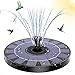 AMZtime Fontana Solare/Pompa d'Acqua Solare Galleggiante di 3.5W, con Ugello a Ddoppio Strato, 10 Stili di spruzzatura, per Bagno per Uccelli, Laghetto, Acquario, Giardino