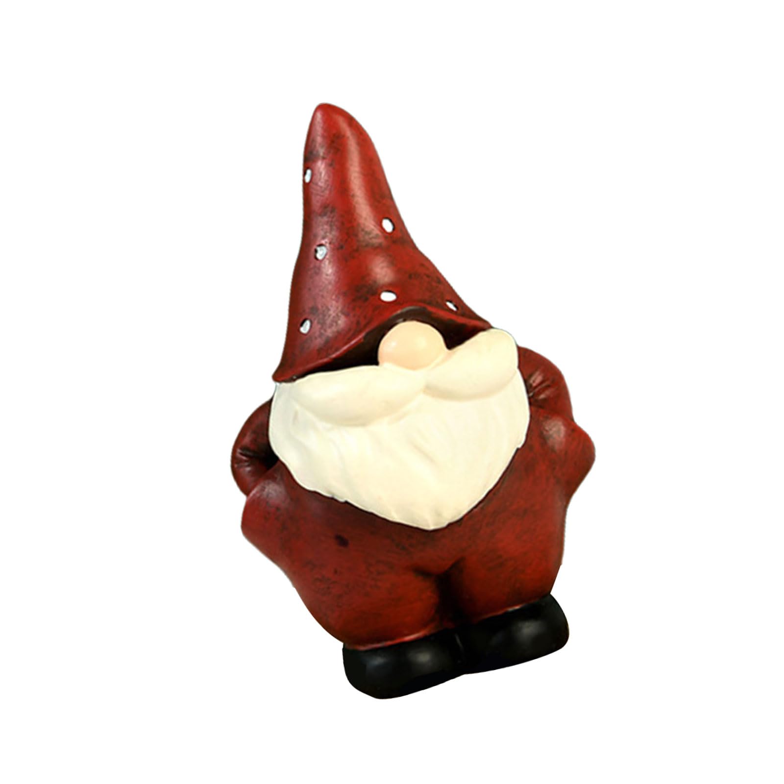 Qsvbeeqj Festivals Holiday Elves Santa Miniature Statue Colorful Gnomes Tabletop Christmas Decoration Collectible Figurines