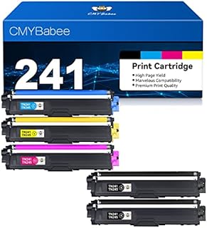 CMYBabee Remanufactured Toner Cartridge TN241 TN245 TN242 for Brother HL3140CW HL3150CDW HL3170CDW HL3142CW HL3152CDW DCP9015CDW DCP9020CDW MFC9130CW MFC9140CDN MFC9340CDW MFC9330CDW (5 Pack)