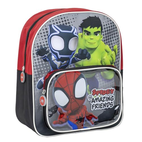 CERDÁ LIFE'S LITTLE MOMENTS, Mochila Infantil de Spidey Unisex niños, Rojo, Pequeña