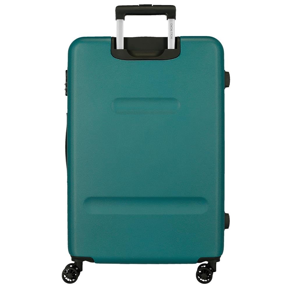 ROLL ROAD Flex Valise Rigide Fabriquée en ABS, Un matériau, Serrure à Combinaison latérale 4 Roues Doubles pour Bagage à Main, Intérieur Pratique avec Un Compartiment
