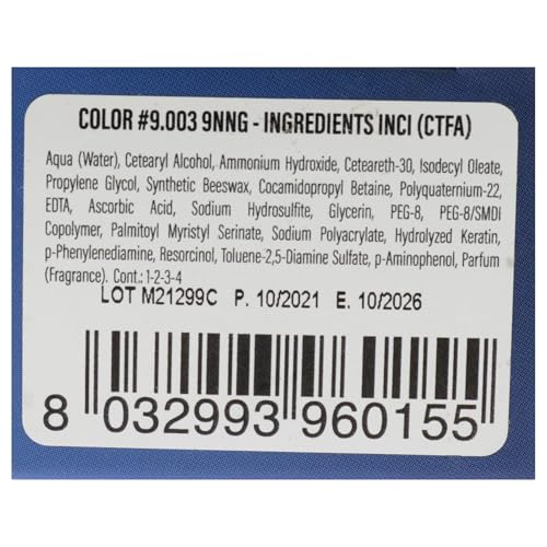 ColorDesign Tinte Permanente Para Cabello 9.003 Rubio Natural Medio Muy Claro miniatura 5