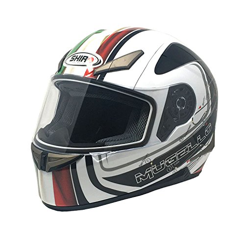 Premium Adult Motorcycle Full Face Helmet DOT Street Legal - MUGELLO MotoGP Circuit