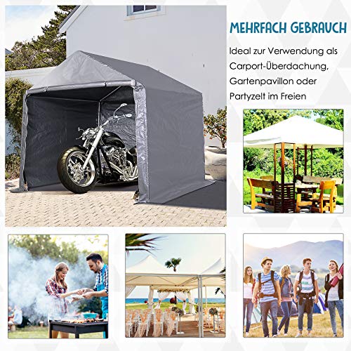 Zeltgarage Outsunny Garagenzelt für Fahrzeuge und Geräte