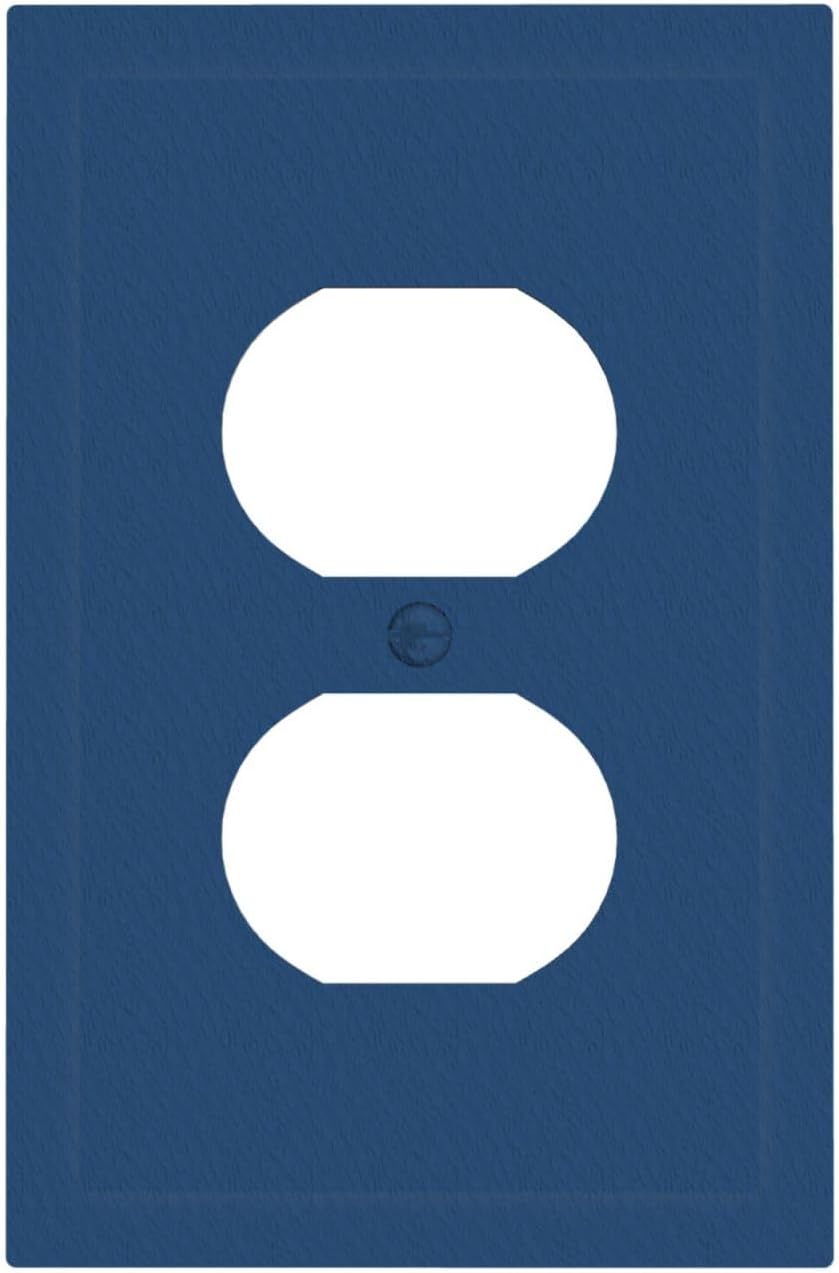 Cobalt Blue Outlet Cover Plate Classic Navy 1 Gang Duplex Light Switch Cover Decorative Wall Plates for Electrical Outlets Switch Plate Covers Bold Blue for Modern Living Room Office