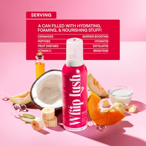 Image of Gush Beauty Whip Lush Body Wash | One-Step Exfoliate, Cleanse & Moisturise | Copper Peptides, Ceramides, Vitamin C, Hyaluronic Acid | Barrier building pH Balanced | Removes Tan & Body Acne | 200g