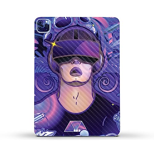 Image of MightySkins Carbon Fiber Skin Compatible with Apple iPad Pro 11 inch M2 4th Gen (2022) Full Wrap Kit - VR Dream | Protective, Durable Textured Carbon Fiber Finish | Easy to Apply | Made in The USA