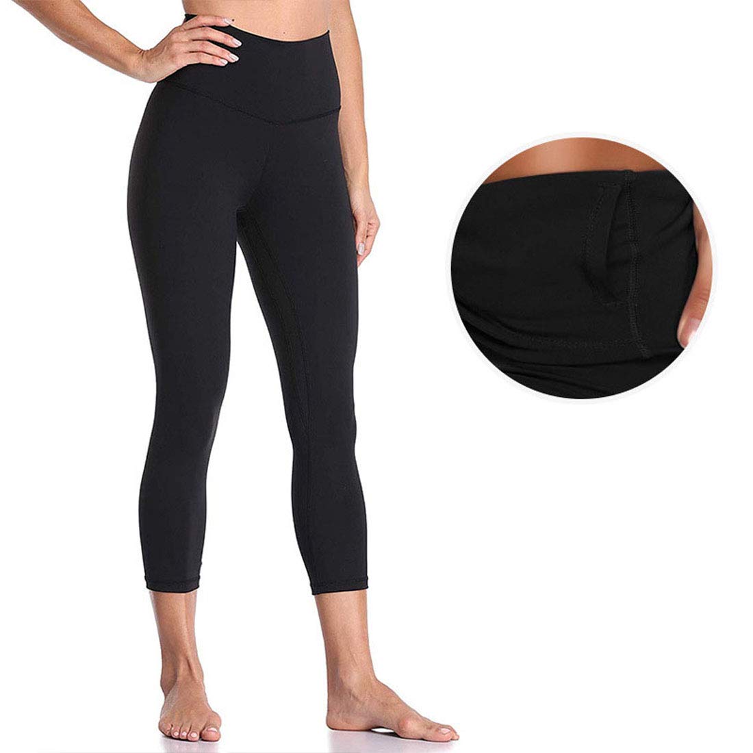 Moda Leggins Sportivi Donna, Pantaloni da Yoga per Donna, con Tasca Interna Nascosta per Donna, Pantaloni da Yoga per Allenamento Fitness con Leggings da Palestra Elegante, Pink, M