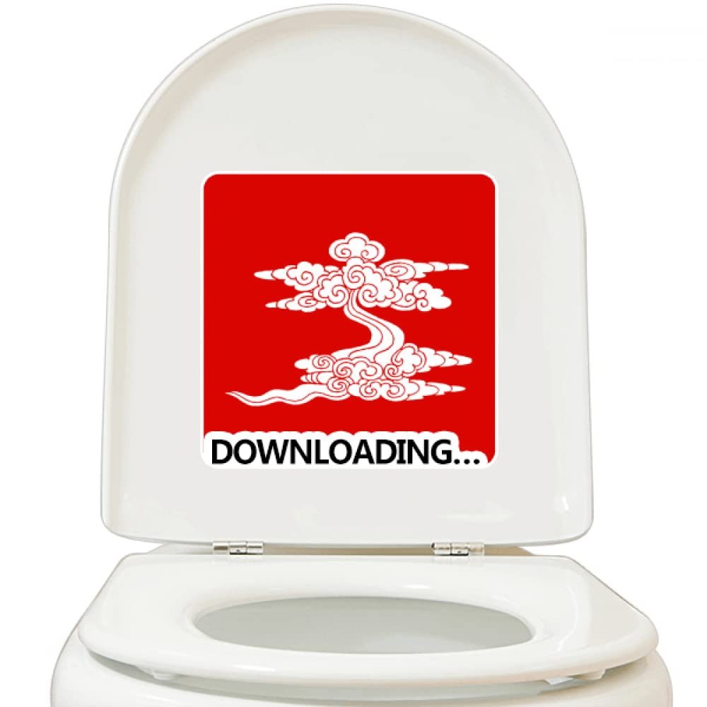 Meaning Auspicious Beautiful Life Stickers Adhesive Waterproof Toilet Decal