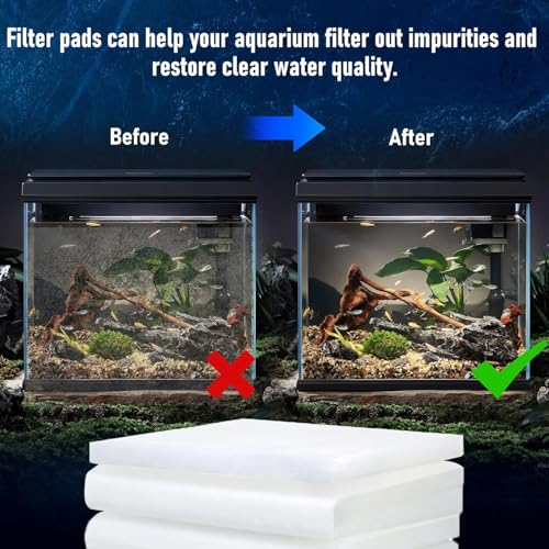 Image of Biochemical White Filter Sponge Roll - 3 Feet (100 x 13.5 x 3 cm) (Pack of 2) | Cut-to-Size Felt Filter Foam Cotton Media for Aquarium | Mechanical & Biological Filtration for Healthy Fish Tank