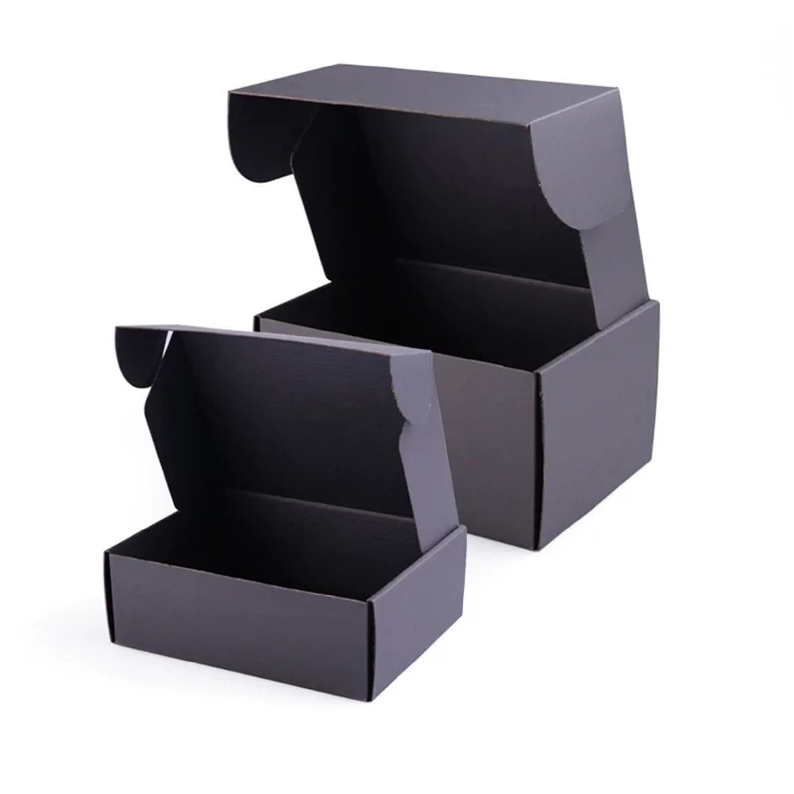 Scatola for aereo nera da 20 pezzi Per Imballaggio E Spedizione | Abbigliamento E-commerce Trasporti Stoccaggio Imballaggio Cartone espresso ispessito(15x15x5cm)