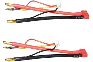 2PCS Male Deans T-Plug to Male JST Connector Adapter Cable with 2S...