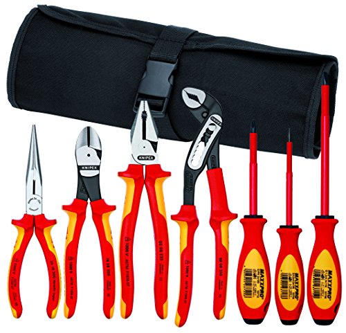 KNIPEX Tools - 9K 98 98 27 US Insulated Tool Set, 7 pc. (9K989827US)