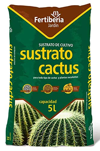 Sustrato Cactus Fertiberia 5 L (Pack 2 sacos)