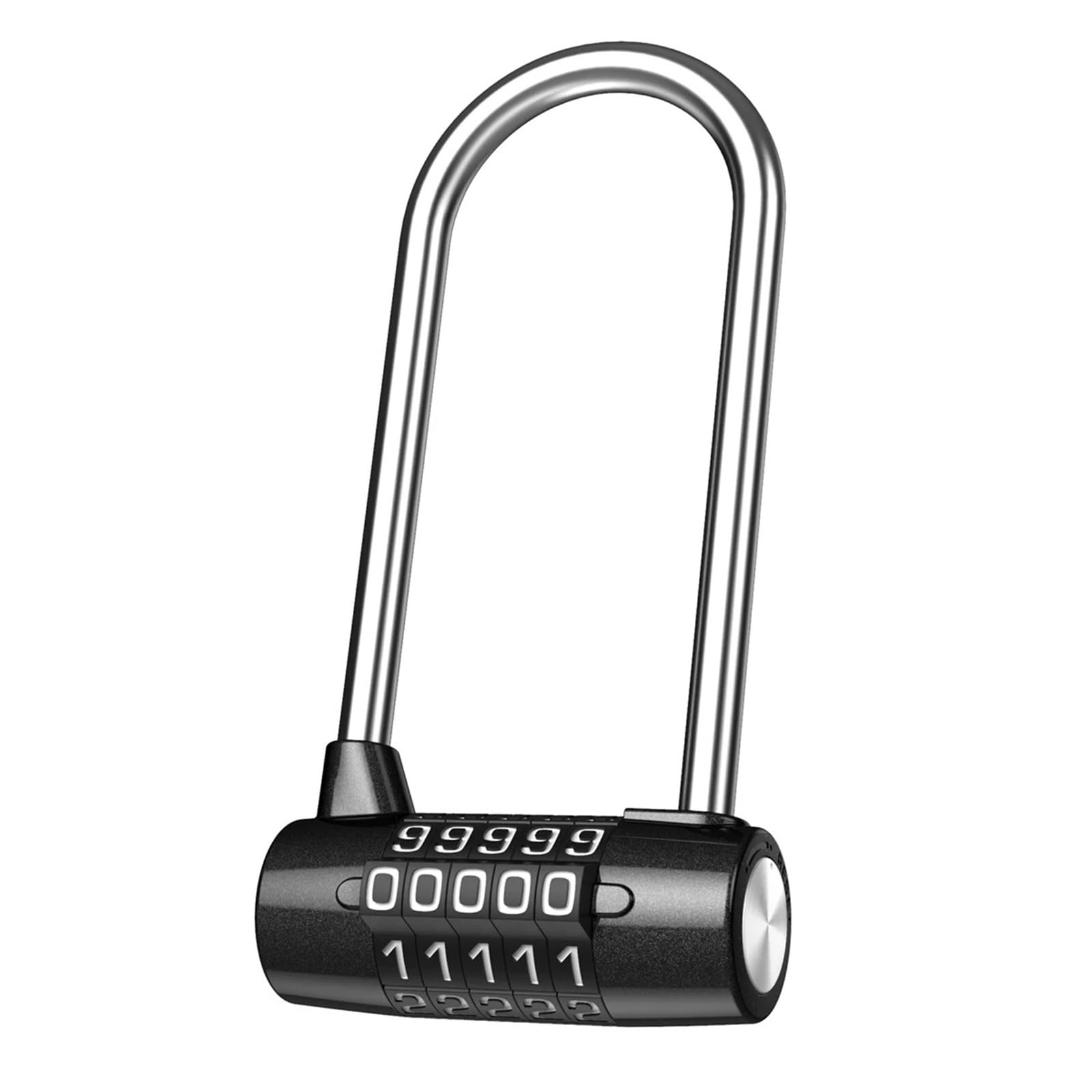 Bghyjkol Black Padlock 5 Digit Combination Padlock