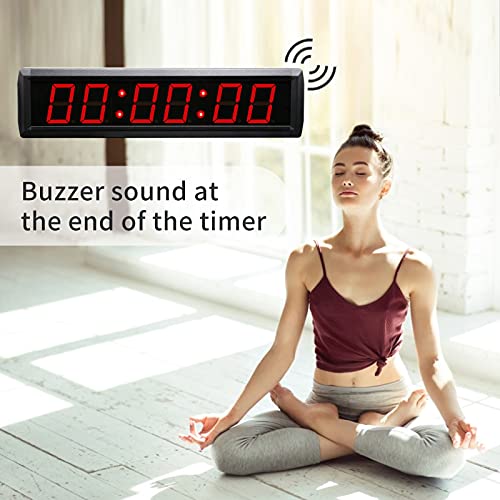 Ganxin Led Countdown Clock /Up Digital Timer, 12/24-Hourtime Clock, Stopwatch Led Wall Clock With Remote Control, Use Indoor Led Chronometer #TOP5