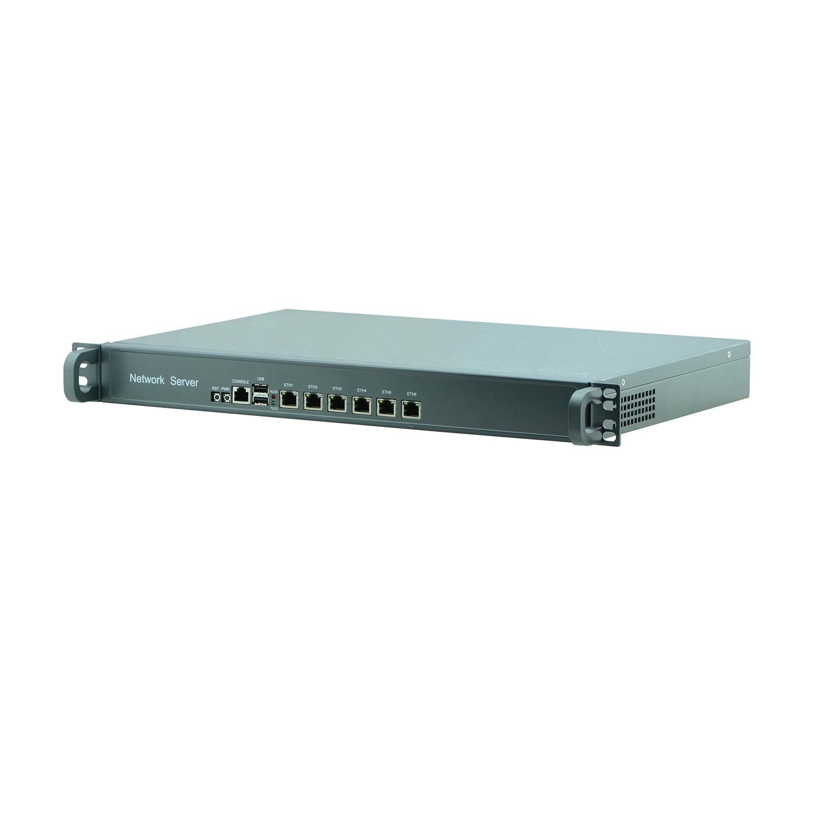 1U Rackmount Firewall Hardware Celeron J4125, PFSense, Mikrotik, OPNsense, VPN, Network Security Appliance, Router PC, RZ08, 6 x 2.5GbE LAN, Console, 8G RAM, 64G SSD