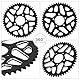 IUVWISN Dirt Bike Ritzel 48 Zähne Hintere Kettenritzel 420/48T für Surron Sur Ron Light Bee X S LBX Elektro Ebike Schwarz