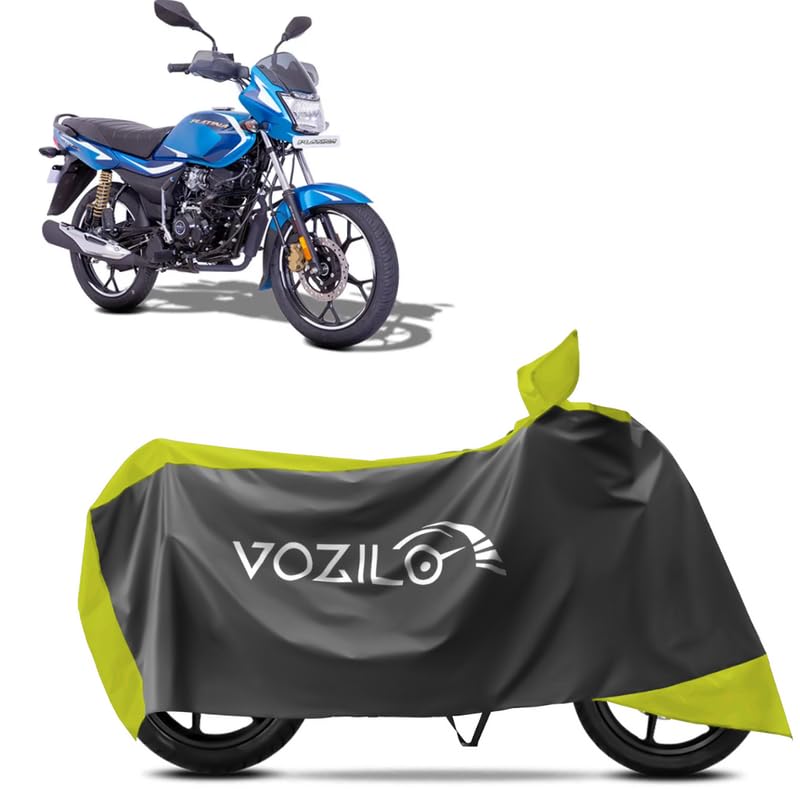 Water Resistant Bike Cover Compatible with (Bajaj Platina), Rain, UV, Dust and Scratch Proof, All-Weather Proof Full Body Bike Cover Five Thread Stitched (Interlock) Pack of 1_Yellow Color-image-45