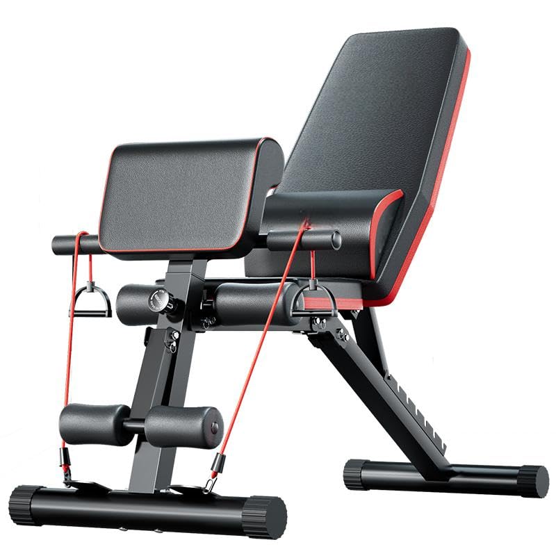 Adjustable Weight Bench, 7-Position Foldable Workout Bench, 160KG Load Capacity, Non-Slip Feet, Full Body Gym Equipment for Home Fitness Training