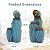 TOBYUL 4-Tier Faux Ceramic Pots Outdoor Water Fountain with LED Lights