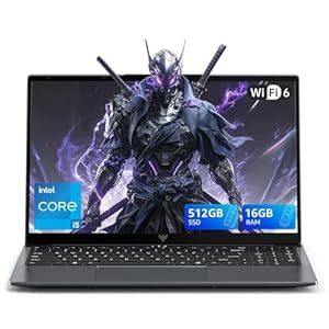 15.6 inch Gaming Laptop with 12th Core i5-12600H Processor up to 4.50 GHz (Beat Ryzen 7 7730U) 12 Cores – 16GB RAM DDR4*2 + 512GB M.2 PCIe 3.0 SSD, 1080P FHD, BT5.2, USB3.2, Type-C,WiFi 6