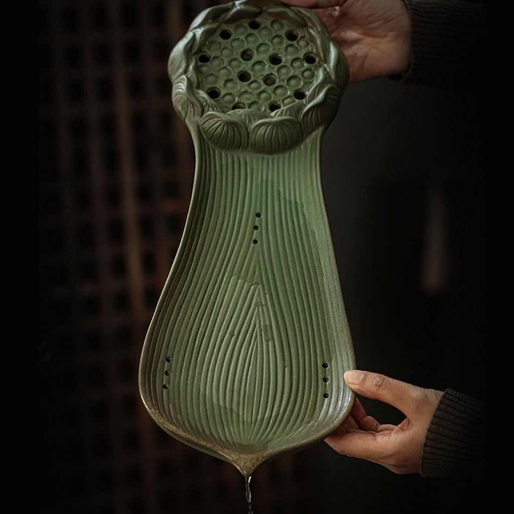 Taca na herbatę glazurowana taca na herbatę kreatywna retro ceramiczna taca sucha stacja do parzenia kawy Kung Fu zestaw do parzenia herbaty taca dekoracja