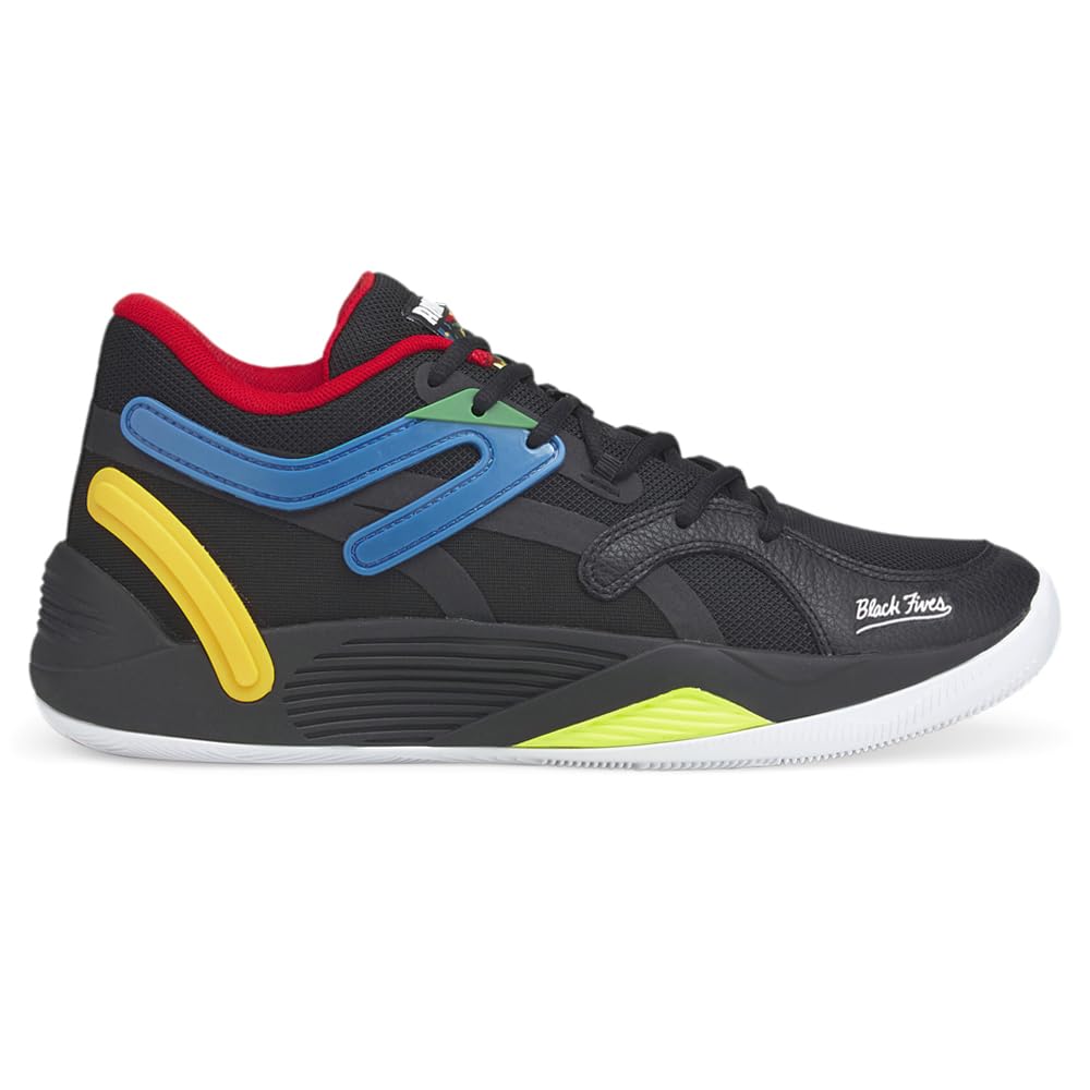 Amazon.com | PUMA TRC Blaze Court Black Fives Puma Black/Saffron