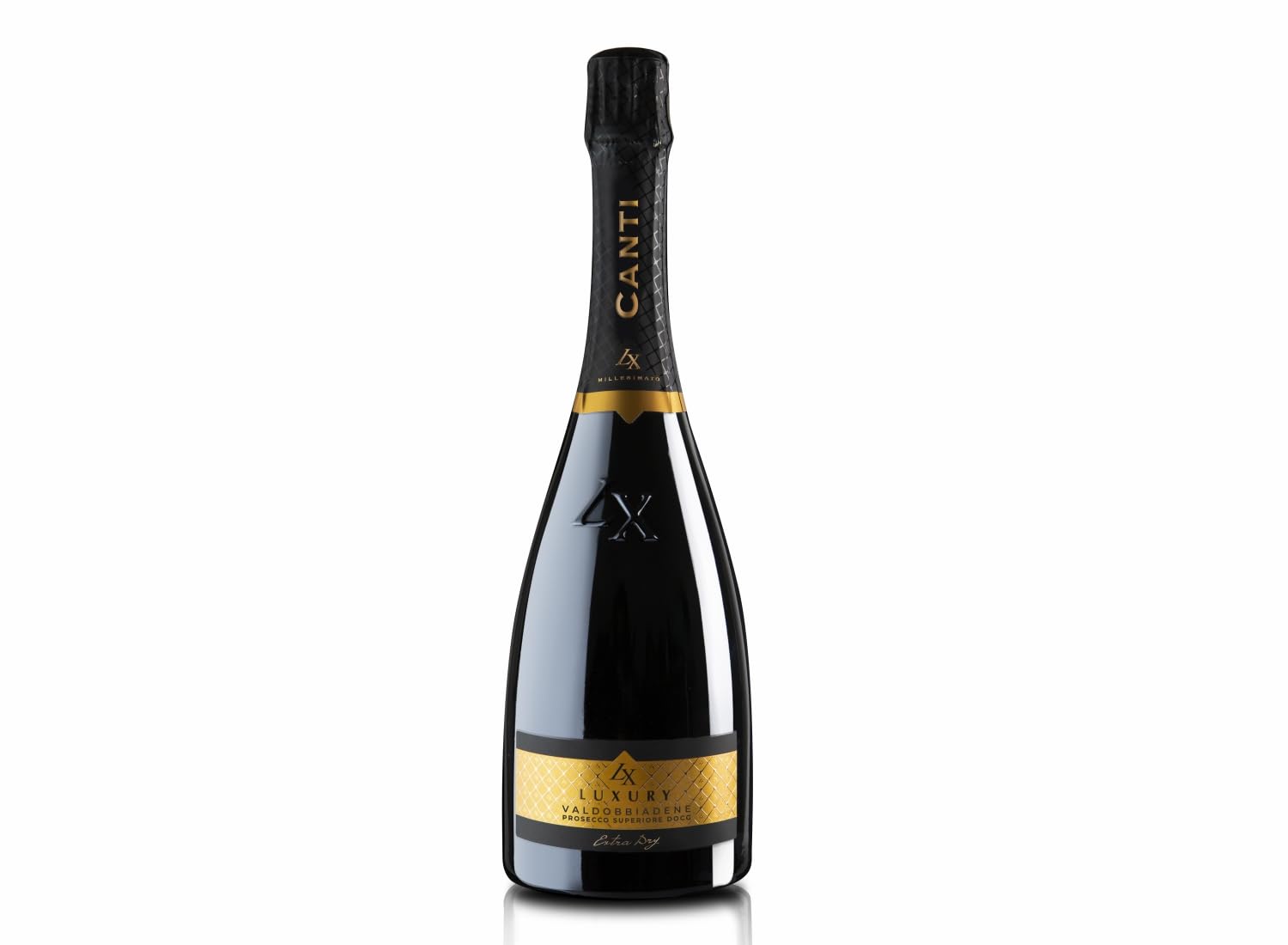 Canti - Valdobbiadene Prosecco D.O.C.G Superiore, Extra trockener Wein, italienische Glera-Rebsorte aus Venetien, frischer und harmonischer Geschmack, 1x750 ml