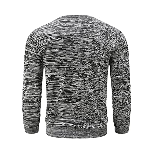 Long Sleeve Cotton Pullover O-Neck Men's Sweater Fashion Solid Color Winter Slim Sweaters Men Knitwear2