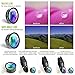 5 in 1 Phone Camera Lens Kit - Optical Glass Attachment Set - 2X Zoom Telephoto, 198 Fisheye, 0.63X Wide Angle, 15X Macro, CPL Filter with Universal Clip Adapter for Cell Phones and Tablets (Black)
