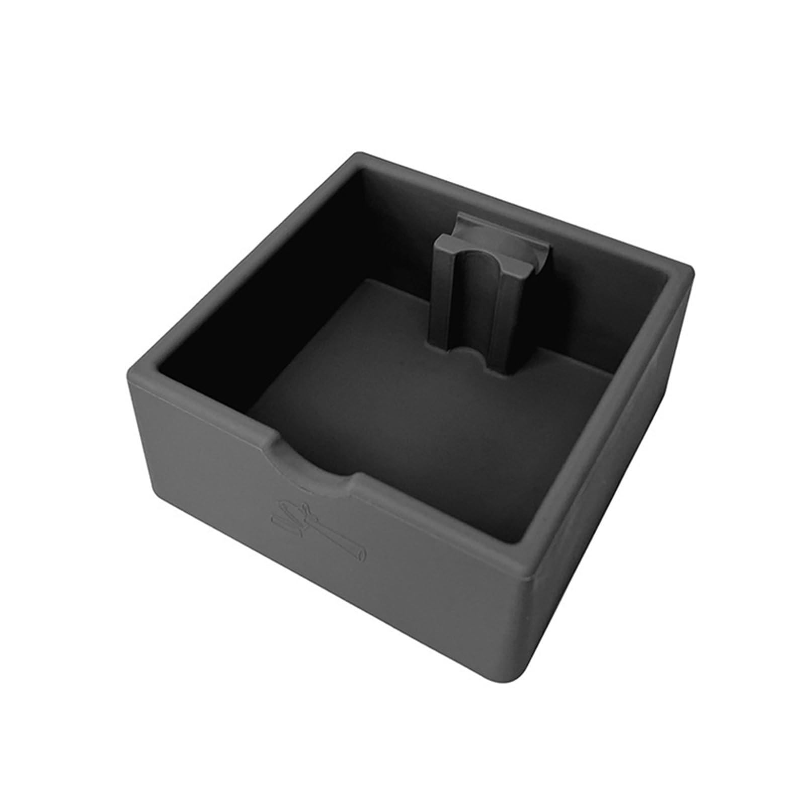 Msioytog Rectangular Coffee Box Thickened Antislip Base Espresso Grounds Container Removable Low Noise Coffee Knocking Grounds Bin