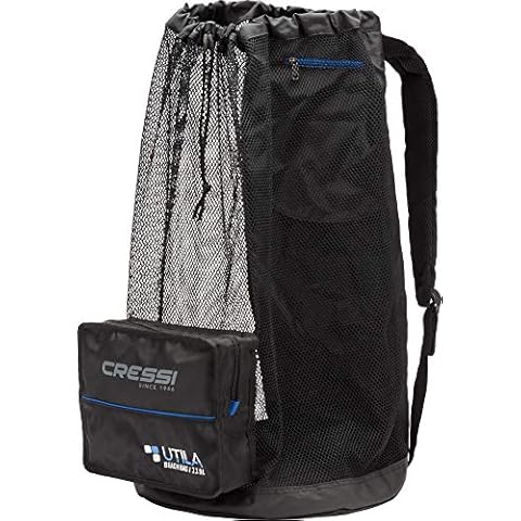 Cressi Heavy Duty Mesh Backpack 85 liters Capacity for Snorkeling, Water Sport Gear | Utila: Designed in Italy, Black, One Size (UB937000) Cover