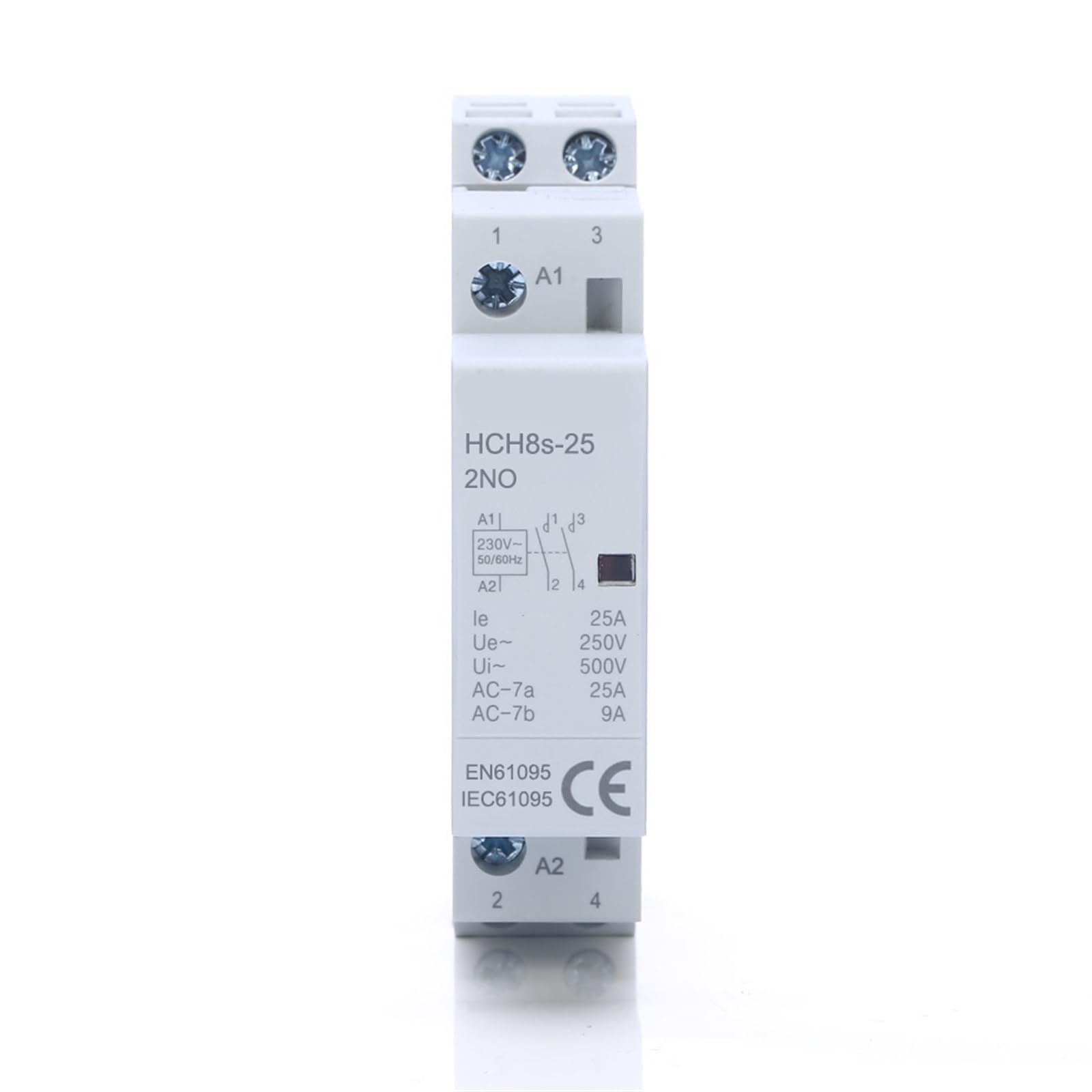 Contacteur modulaire HCH8s-25 2P 25A pour tableau électrique domestique 220V