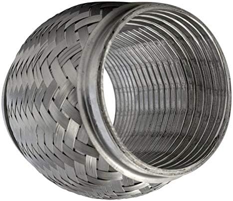 Verocious Motorsports Stainless Steel Exhaust Flex Pipe w/Interlock Liner - 1.75" ID x 4" Long