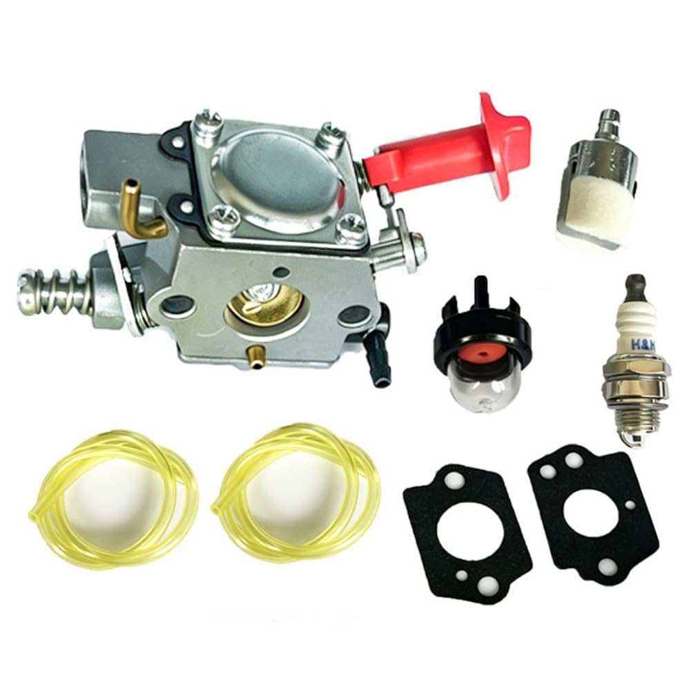 Carburador CS-260T CS-260TES Motosierra para sustituye a A021001400 A021001401 WT-843 con kit de filtro de chispa de junta de línea de combustible
