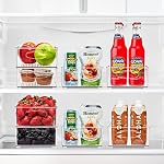 Sorbus Fridge Organizers and Storage, Clear Stackable Bins (Medium, 2 Pack) - Image 2