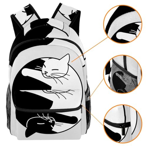 Sac de voyage décontracté chat multicolore pour sorties et cours
