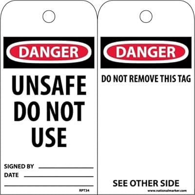 NMC RPT34 Accident Prevention Tag,