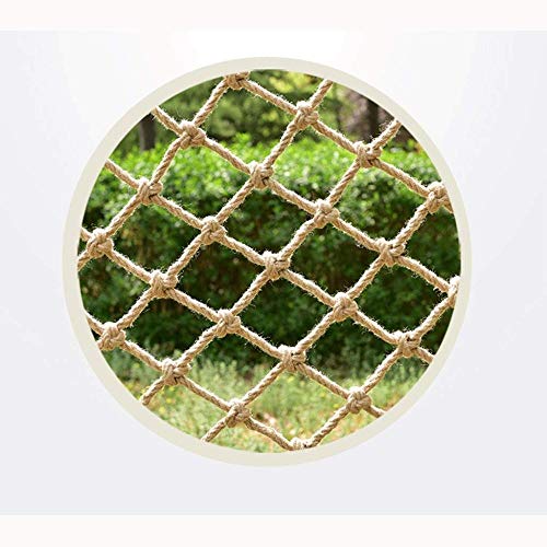 XLYAN Outdoor Protection Net Kids Stair Safe Netting Rail Balcony Banister Decor Net Fence Climbing Woven Rope Truck Cargo Trailer Netting Playground Climbing Hammock Swing,4 * 6m(13ft*19.7ft)
